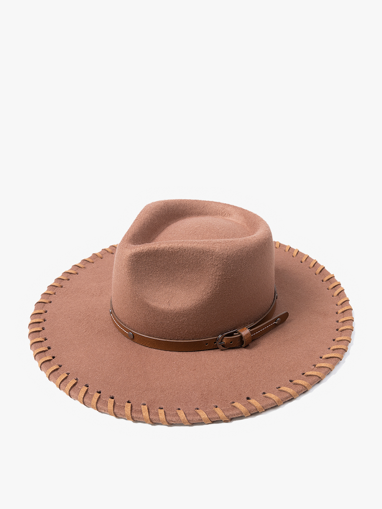 Brown Whipstitch Fedora