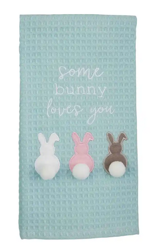 Bunnies Easter Waffle Towel