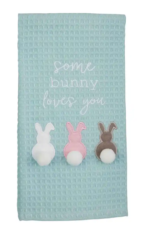 Bunnies Easter Waffle Towel