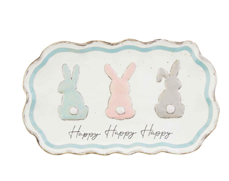 Bunny Trio Platter