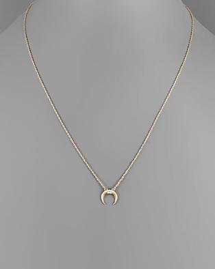 CZ Horn Necklace
