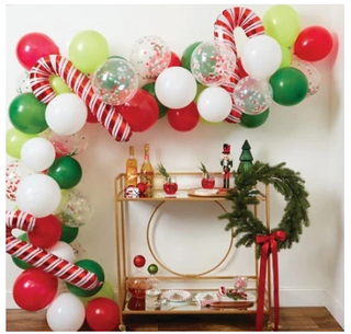 Candy Cane Balloon Arch Kit