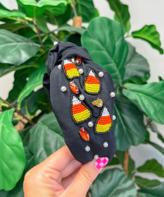 Candy Corn Headband Black