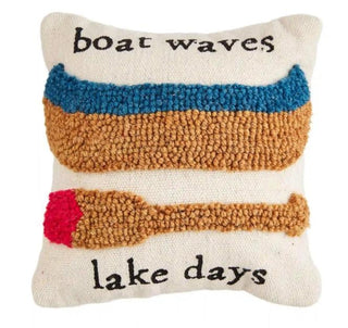 Canoe Mini Hook Lake Pillow