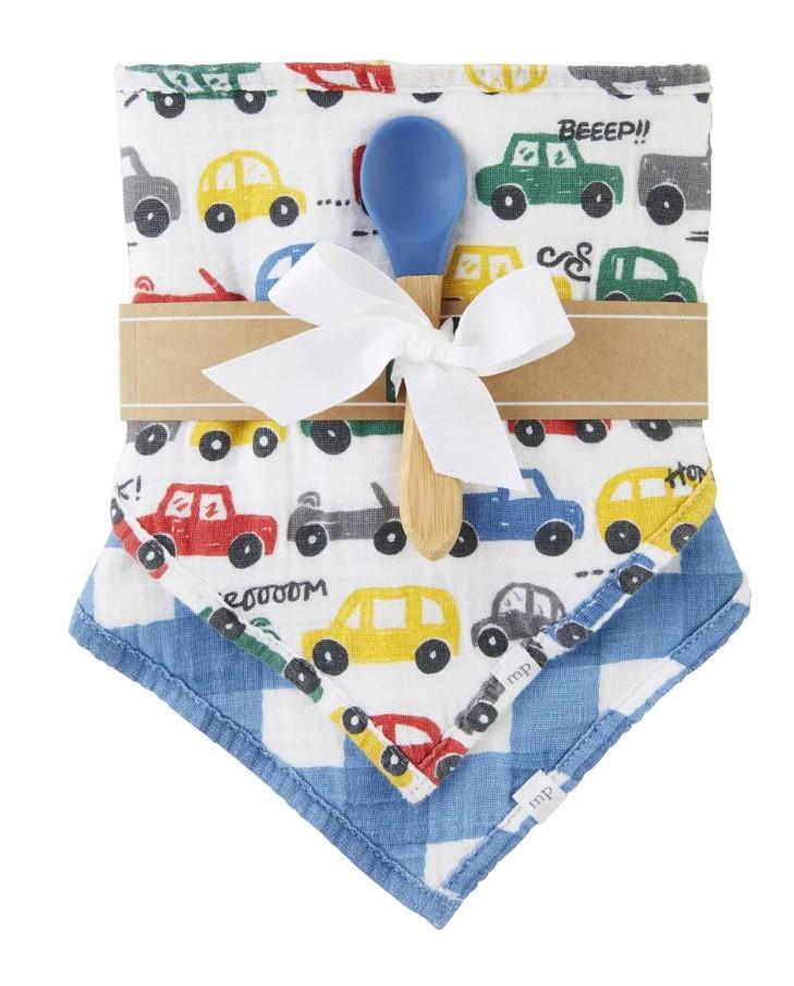 Car Bib & Spoon Set