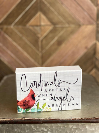 Cardinals Appear Block Sign