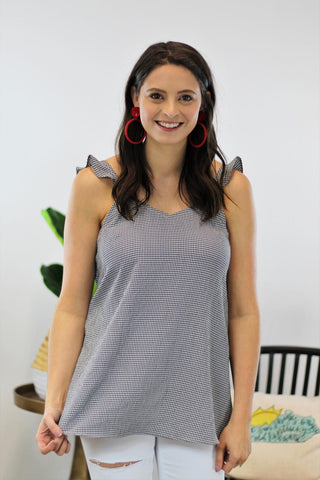 Care For Me Gingham Tank