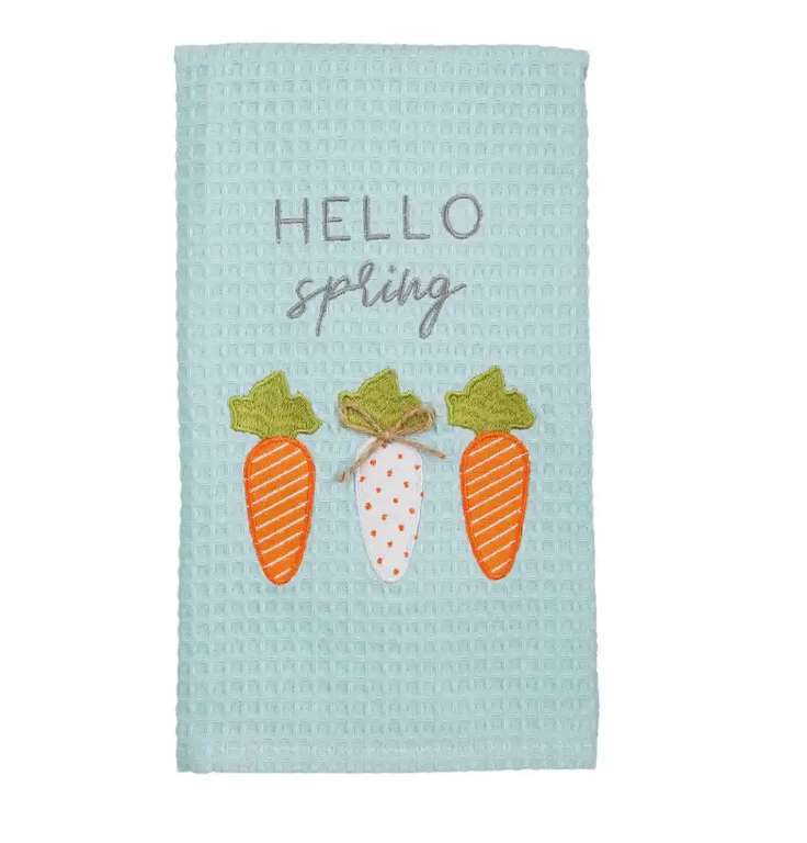 Carrots Easter Waffle Towel