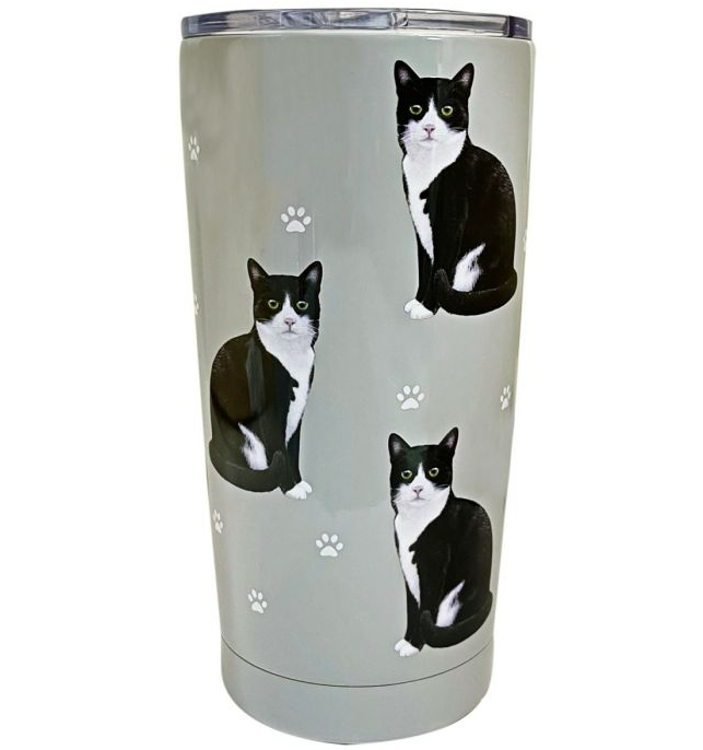 Cat- Black & White Tumbler