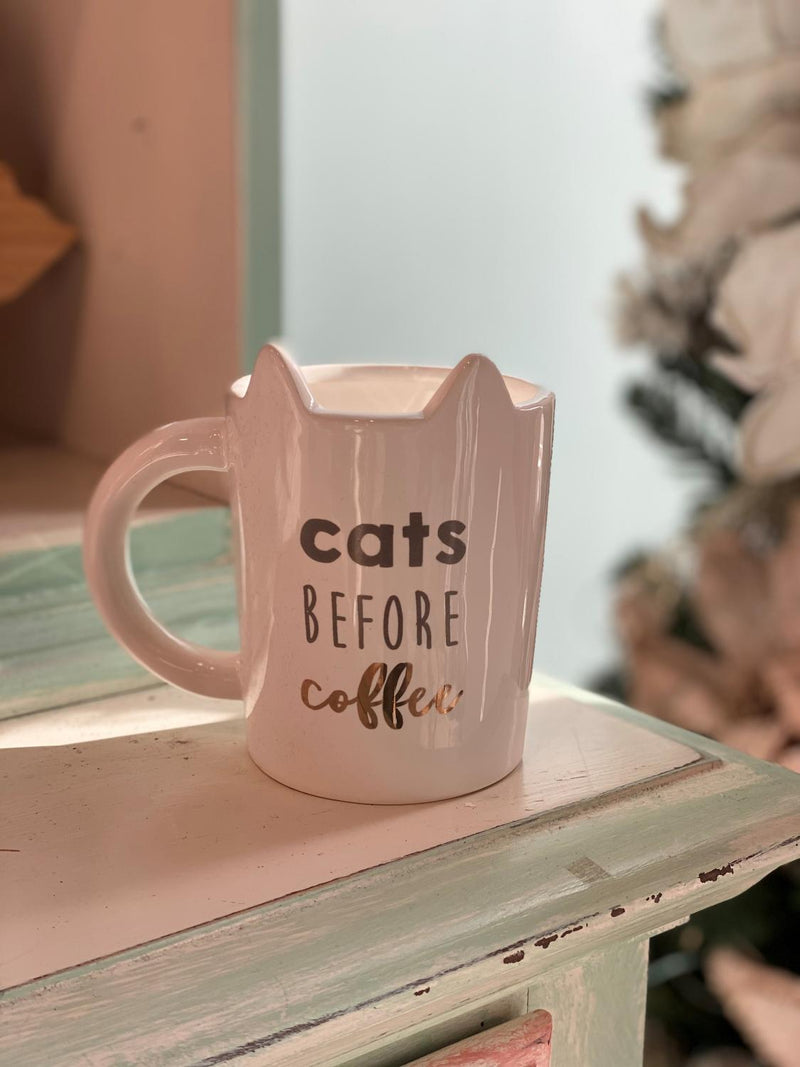 Cat Before Coffee Mug