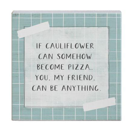 Cauliflower Pizza Sign