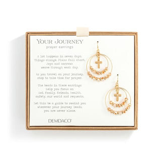 Champagne Prayer Earring