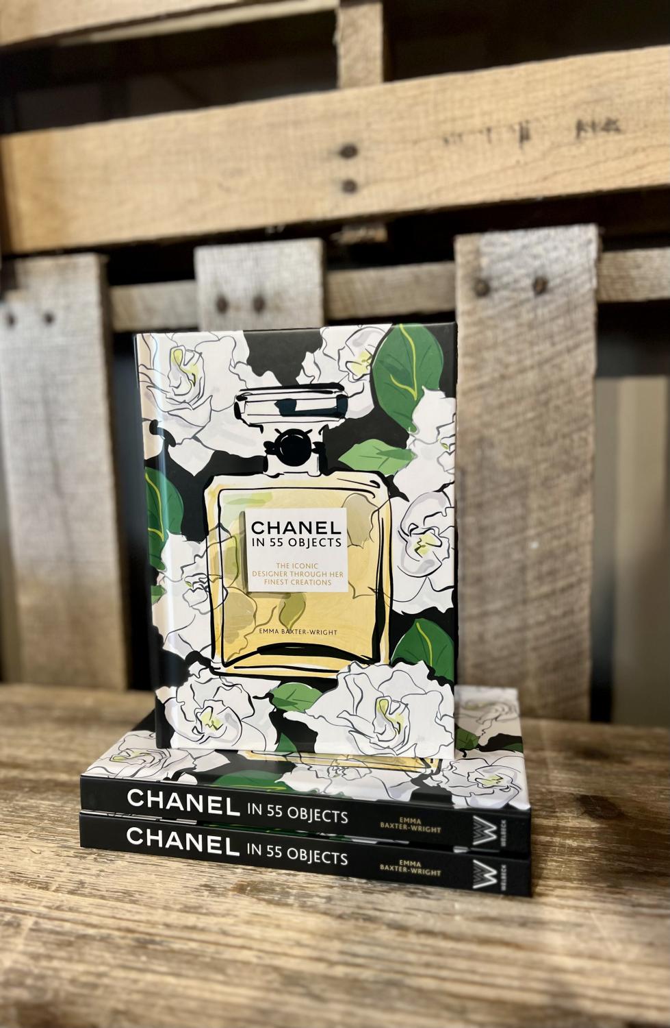 chanel book vase for flowers