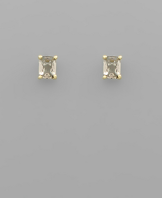 Charlie Stud Earrings Black