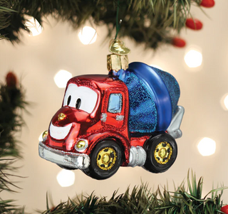 Cheerful Cement Truck Ornament