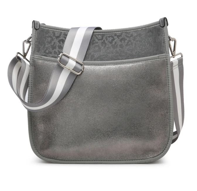 Cheetah Jolee Crossbody Silver