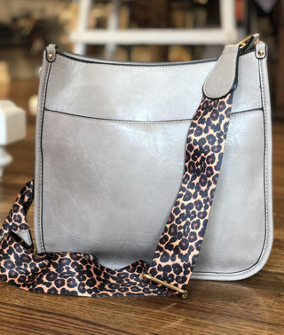 Chloe Crossbody- Gray Guitar Strap