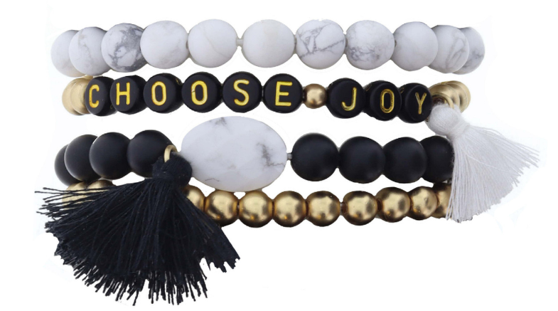 Choose Joy Tassel Bracelet