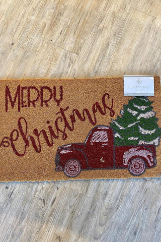 Christmas Truck Doormat