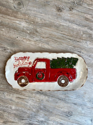 Christmas Truck Platter