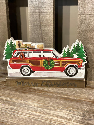 Christmas Wagon Sign