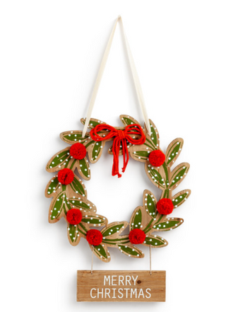 Christmas Wreath Door Hanger