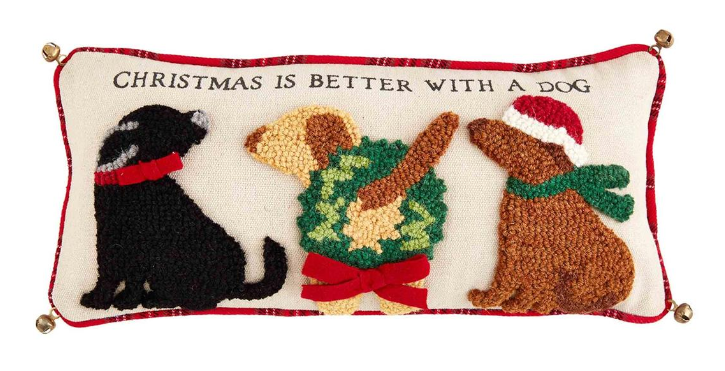 Christmas Xmas Hook Dog Pillow