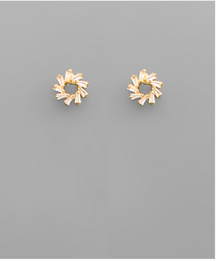 Circle Crystal Stud