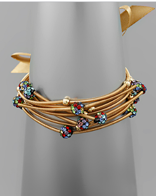 Clara Bracelet Gold/Multi