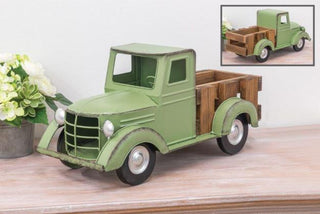 Classic Green Pickup Truck