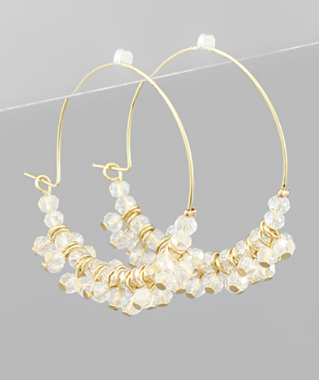 Clear Charm Hoop