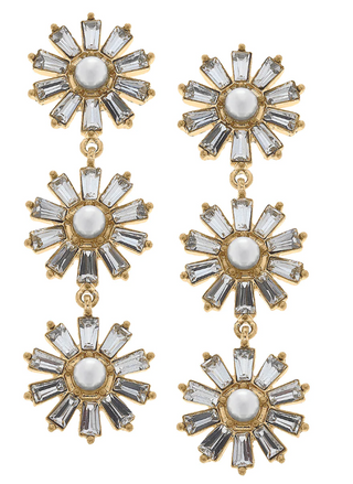 Clear Crystal Drop Earring