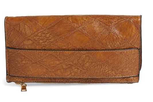 Cognac Sophia Clutch