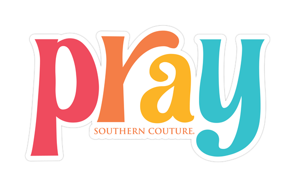Colored Pray Sticker – Darling State of Mind