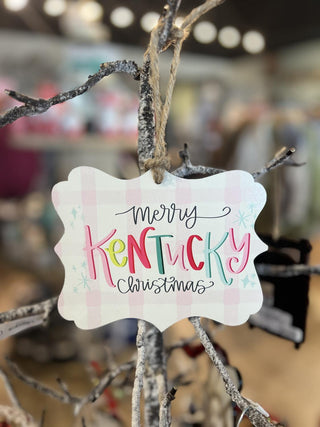 Colorful KY Christmas Ornament