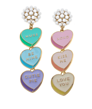 Conversation Hearts Earring
