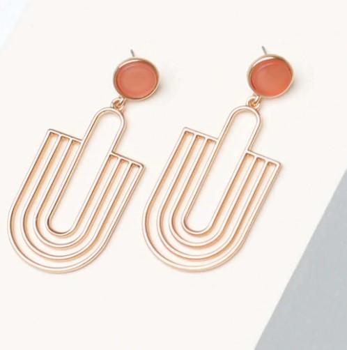 Coral Reign Earring