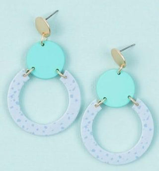 Cornflower Speckle Wilson Earring