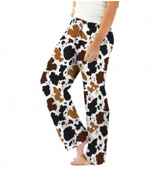 Cow Print Pj Pants