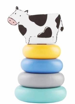 Cow Stacking Ring Set