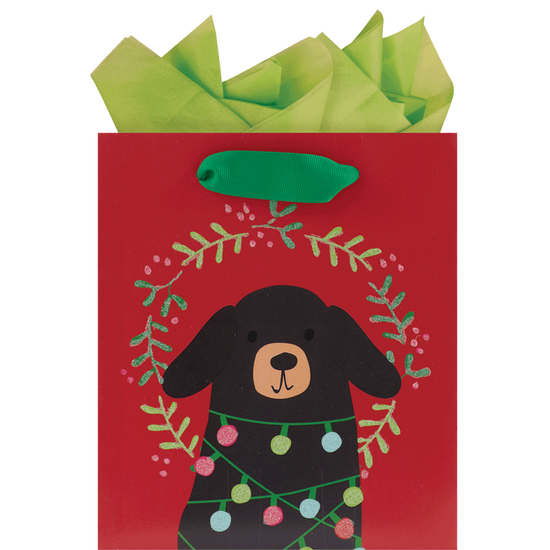 DASHING DOGS SMALL GIFT BAG