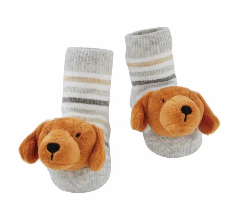 Dachshund Rattle Toe Socks