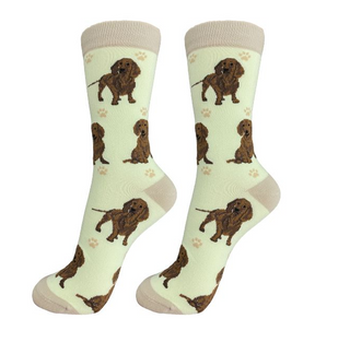 Dachshund Socks Red