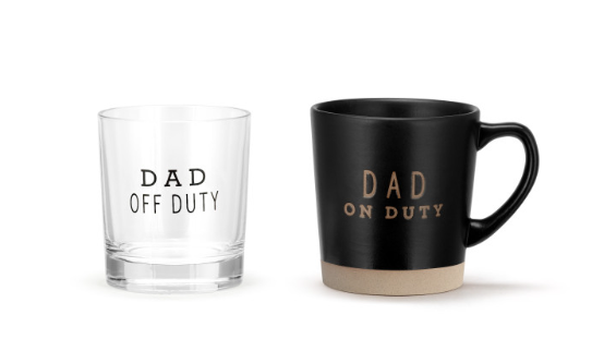 Dad Duty mug & Rocks Glass