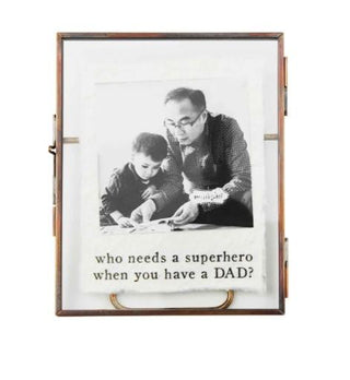 Dad Glass Brass Frame