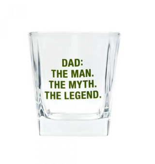 Dad Rocks Glass