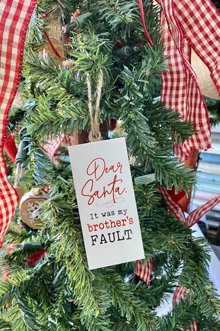 Dear Santa Ornament