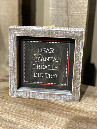 Dear Santa Sign