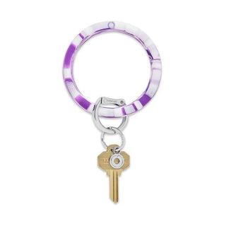 Deep Purple Marble Key Ring