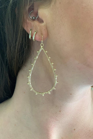 Della Gold Teardrop Earring